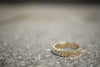 Gold Band with a Baguette Diamond